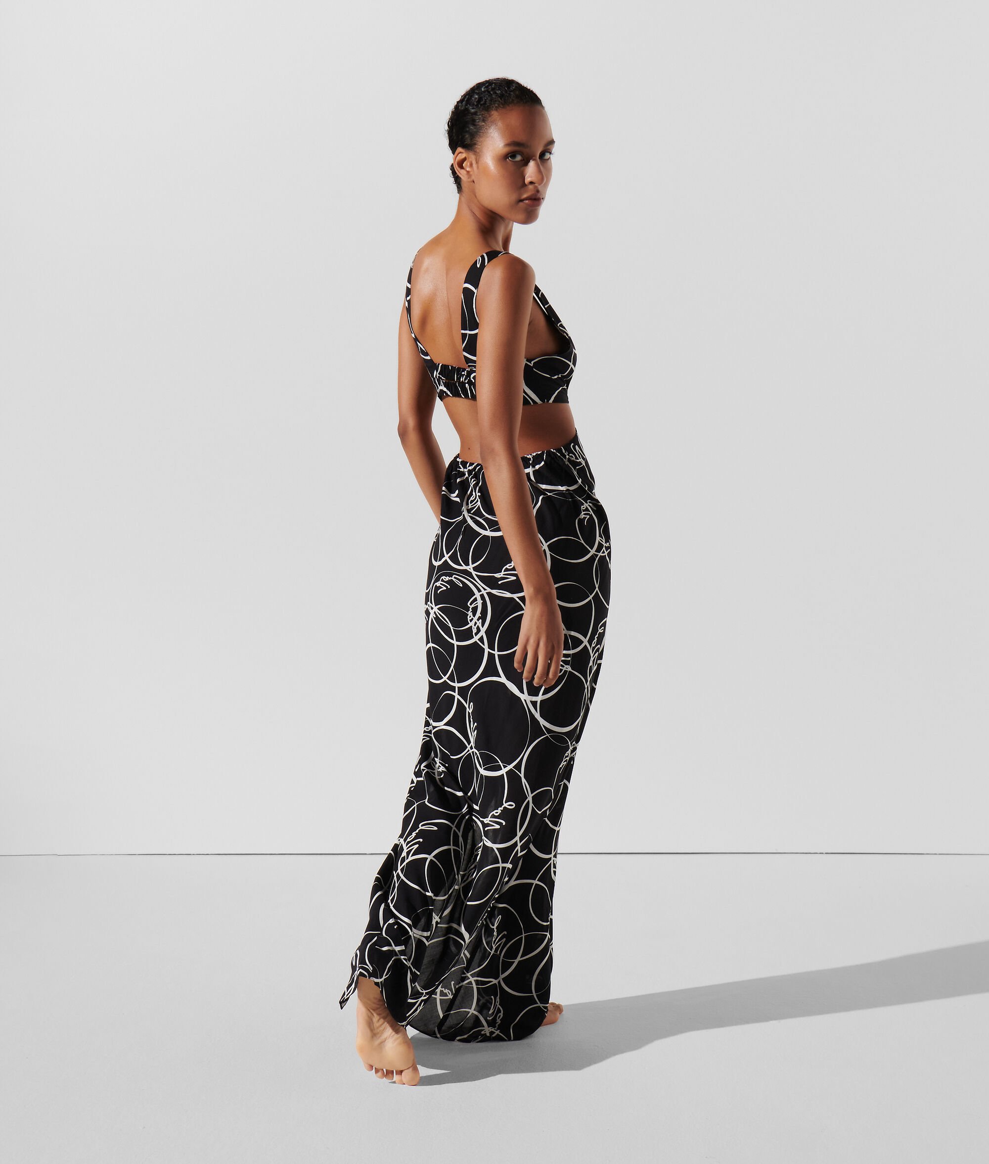 (image for) Amazing Circle Print Beach Maxi Dress